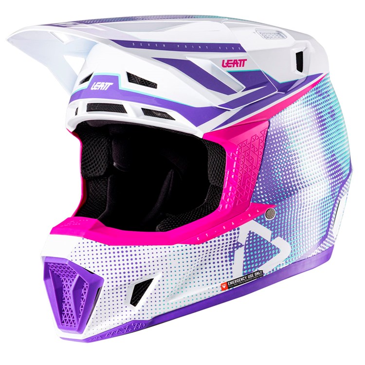 LEATT 2026 HELMET MOTO 7.5 V26 PURPLE + FREE GOGGLES
