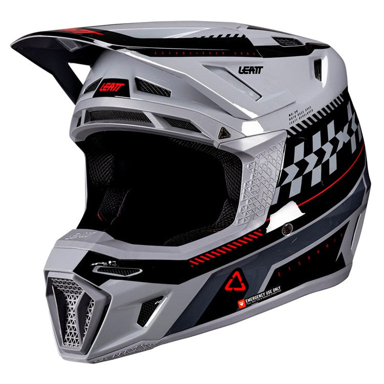 LEATT 2026 HELMET MOTO 8.5 V26 GREY + FREE GOGGLES