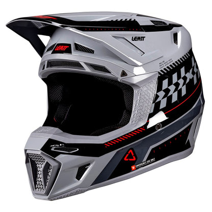 LEATT 2026 HELMET MOTO 8.5 V26 GREY + FREE GOGGLES