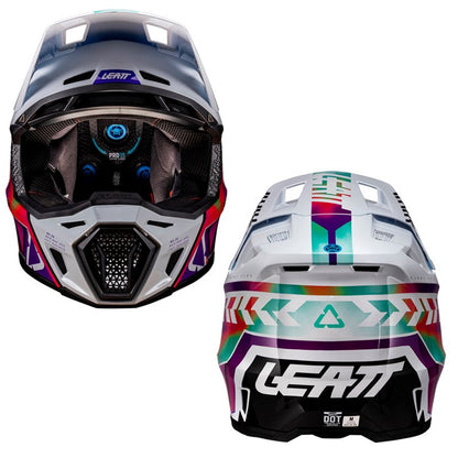 LEATT 2026 HELMET MOTO 8.5 V26 PINATA TEAL+ FREE GOGGLES