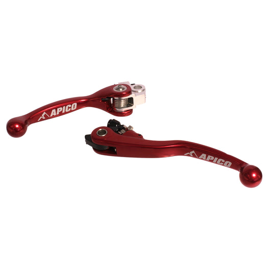APICO FLEXI LEVER (PAIR) GAS-GAS EC-XC 250-300 18-20  RED