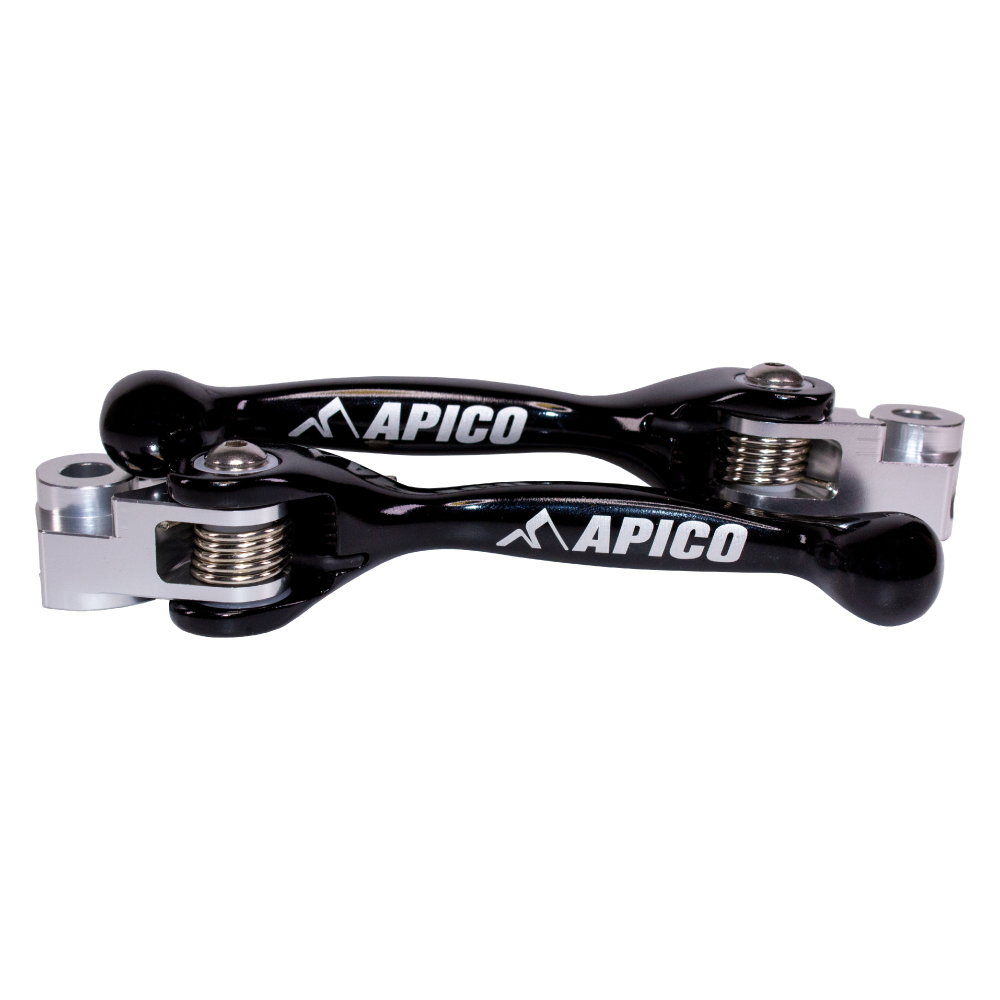 APICO FLEXI LEVER (PAIR) GAS/HQV EC/EC-F250-350 21-23,  TE/FE150-501 22-23 (BRAKTEC) BLACK