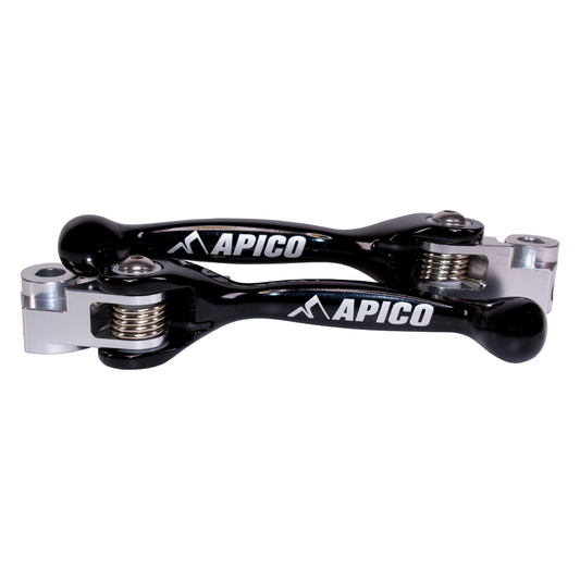 APICO FLEXI LEVER (PAIR) GAS/HQV EC/EC-F250-350 21-23,  TE/FE150-501 22-23 (BRAKTEC) BLACK