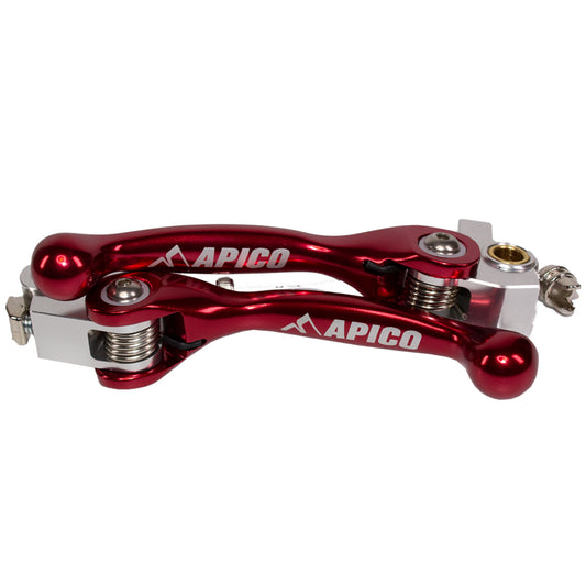 APICO FLEXI LEVER (PAIR) HONDA CRF450R 21-23,  CRF450RX 21-23  RED