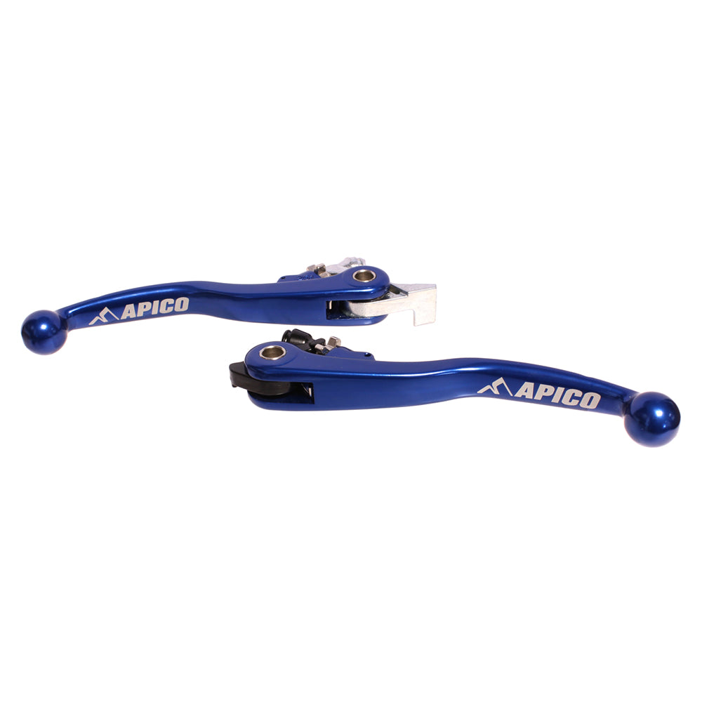 APICO FLEXI LEVER (PAIR) HUSKY TC/FC125-450 2018, TE/FE/TX/FX125-501 18-21 (MAGURA) BLUE (R)