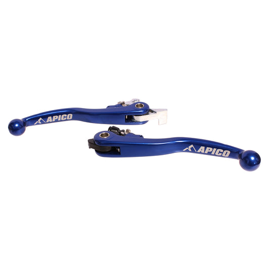 APICO FLEXI LEVER (PAIR) HUSKY TC/FC125-450 2018, TE/FE/TX/FX125-501 18-21 (MAGURA) BLUE (R)