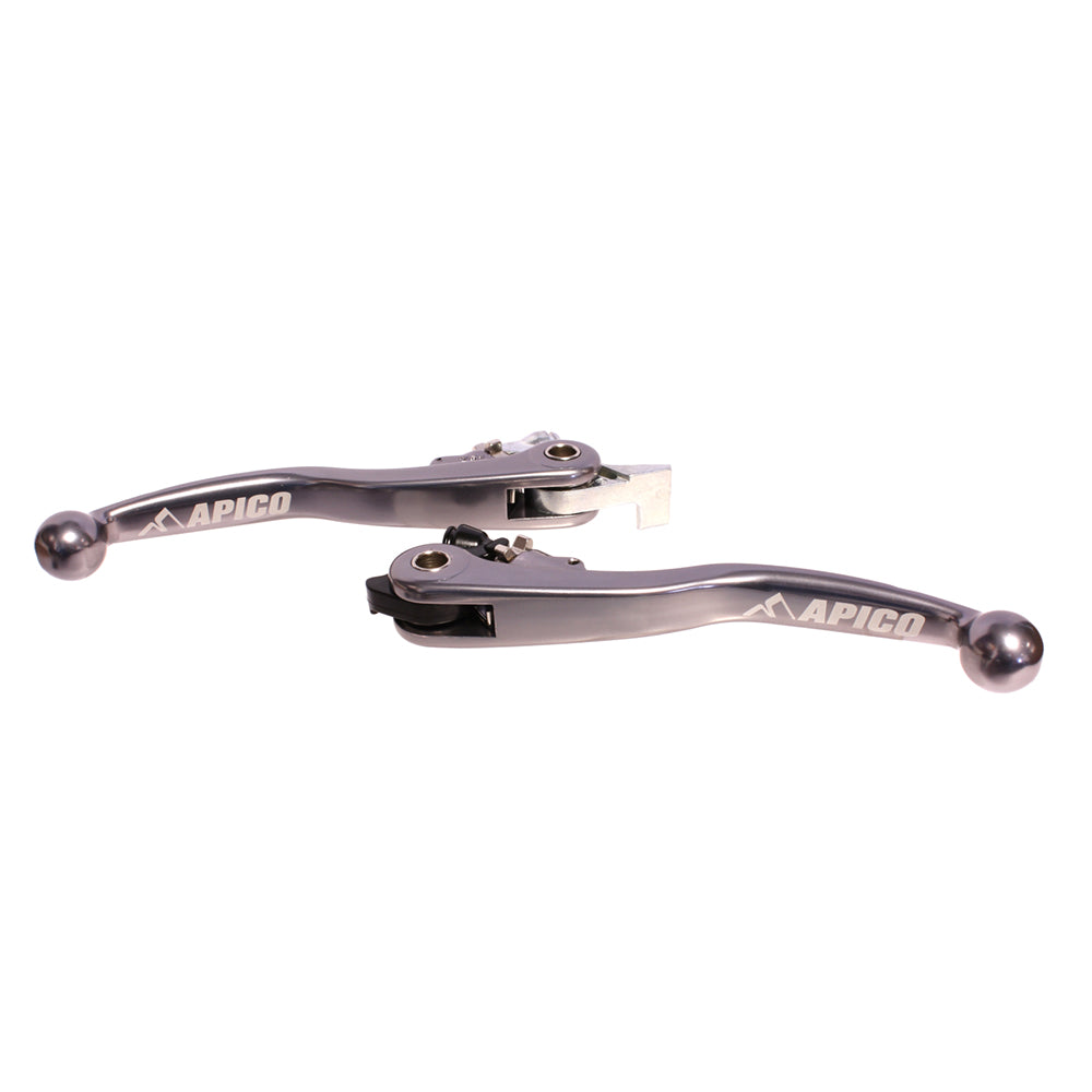 APICO FLEXI LEVER (PAIR) HUSKY TC/FC125-450 2018, TE/FE/TX/FX125-501 18-21 (MAGURA) TITANIUM (R)