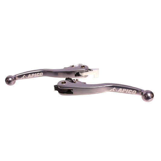 APICO FLEXI LEVER (PAIR) HUSKY TC/FC125-450 2018, TE/FE/TX/FX125-501 18-21 (MAGURA) TITANIUM (R)