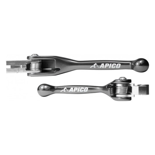 APICO FLEXI LEVER (PAIR) HONDA CRF250R/250RX 07-23,  CRF450R/450RX 07-20 TITANIUM