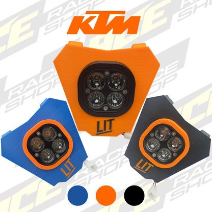 LIT ENDURO HEAD LIGHT LED KTM EXC TPI EXC-F 2017 - 2023 (2T&4T)