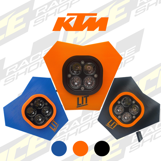 LIT ENDURO HEAD LIGHT LED KTM EXC TBI EXC-F 2024 ONWARDS (2T&4T)