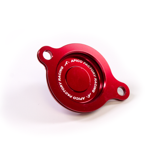 APICO OIL FILTER COVER HONDA CRF250R/RX 18-23,  CRF450R/RX 17-23,  CRF450X/L/RL 19-23  RED