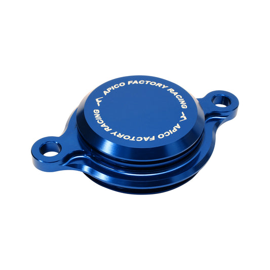 APICO OIL FILTER COVER YAMAHA YZ250F 14-23, YZ450F 10-22, YZ250FX/WR250F 15-23, YZ450FX/WR450F 16-23 BU (R