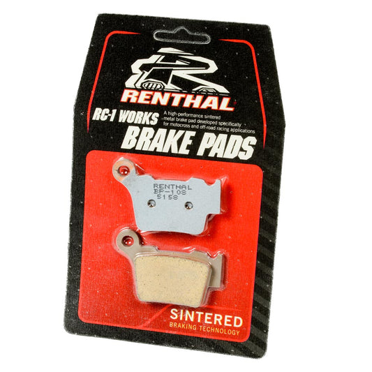 RENTHAL BRAKE PADS FRONT/REAR HONDA/TM/FANTIC (GF176) (R)