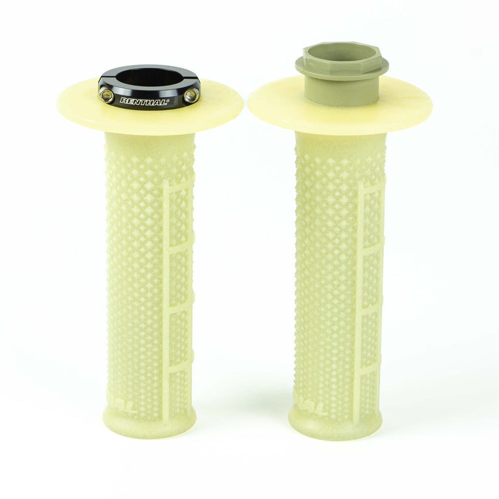 RENTHAL HANDLEBAR GRIP MX R-WORKS LOCK ON ARAMID, TAPERED/HALF WAFFLE