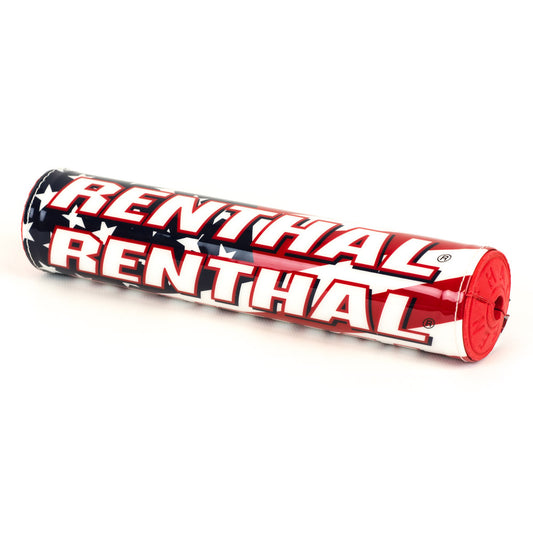 RENTHAL BAR PAD SX (10IN) USA US FLAG, RED FOAM (240MM)