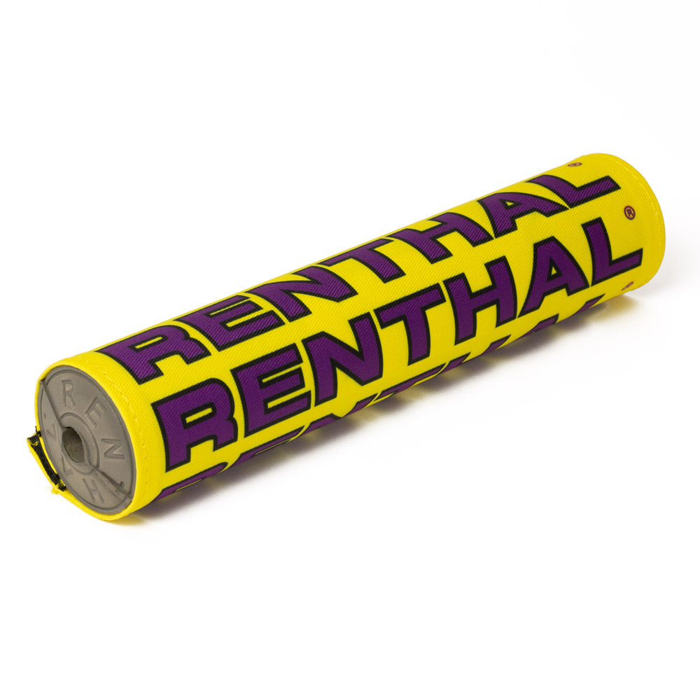 RENTHAL BAR PAD VINTAGE SX YELLOW/BLACK/PURPLE (GREY FOAM)