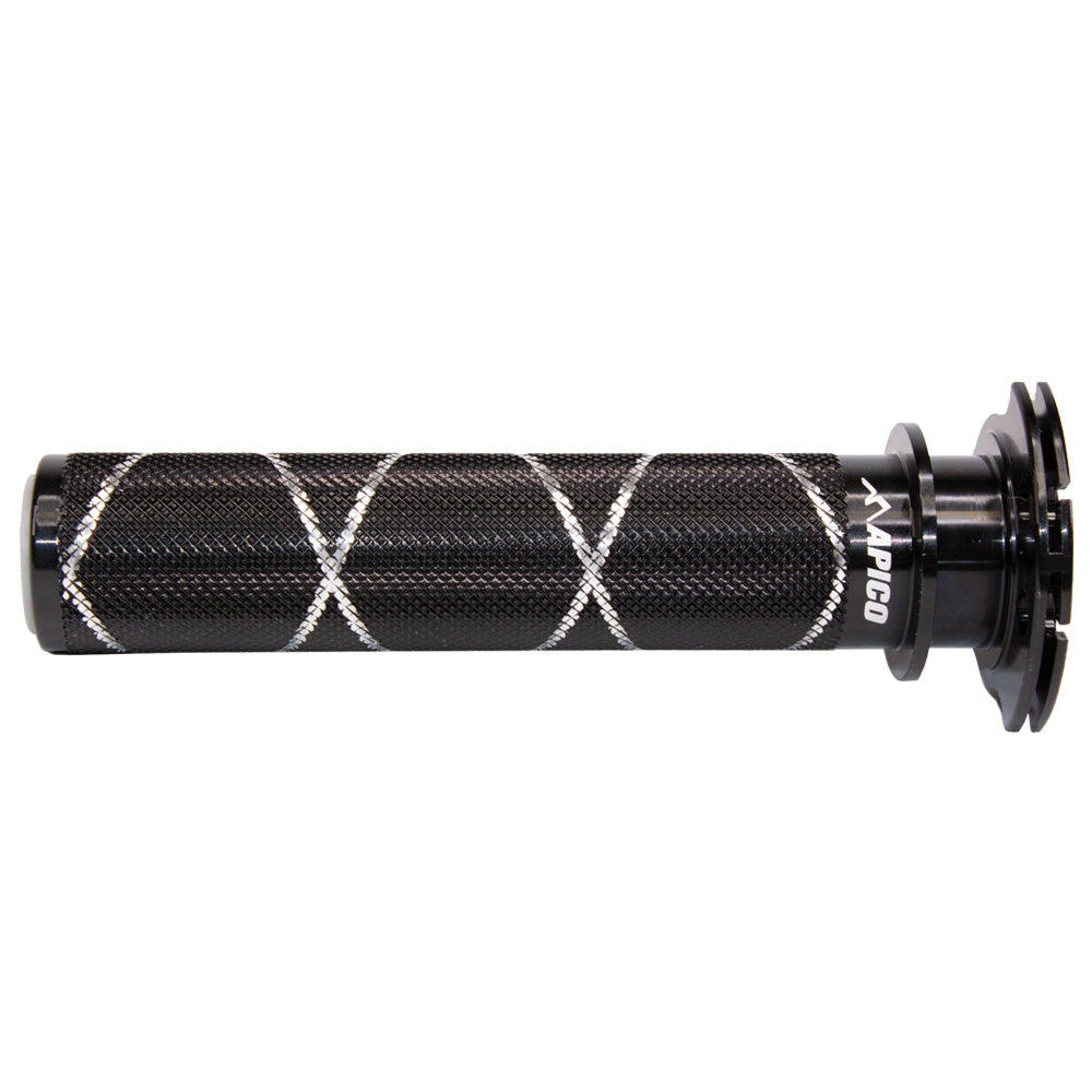 APICO THROTTLE SLEEVE ALLOY KTM/HQV/GAS SX-F/FC 16-24, SX/TC125-300 23-24, EXC-F/FE 17-24,  EXC/TPI 18-24,  MC-F/EC-F/EX-F 21-24  BK (FAST ACTION) (R)
