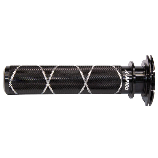 APICO THROTTLE SLEEVE ALLOY KTM/HQV/GAS SX-F/FC 16-24, SX/TC125-300 23-24, EXC-F/FE 17-24,  EXC/TPI 18-24,  MC-F/EC-F/EX-F 21-24  BK (FAST ACTION) (R)