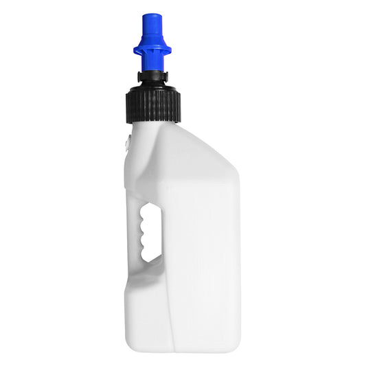 TUFF JUGS 10 LITRE TUFF JUG WHITE/BLUE RIPPER CAP