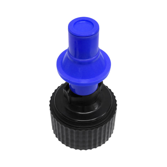 TUFF JUGS BLACK CAP WITH BLUE RIPPER SPOUT