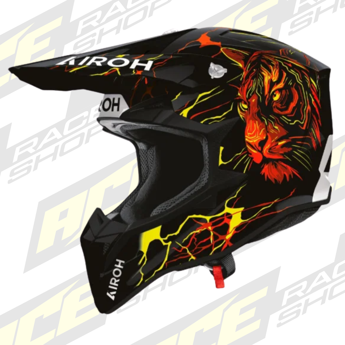 AIROH WRAAAP TYGER GLOSS MX MOTOCROSS HELMET