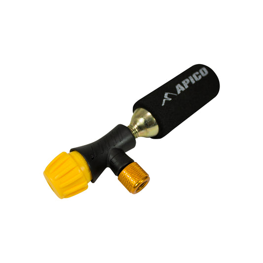 APICO TYRE INFLATOR WITH 2X CO2 CANNISTERS YELLOW/BLK
