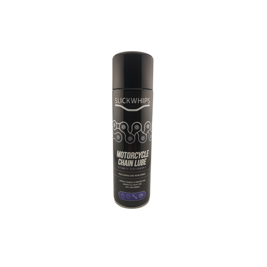 SLICKWHIPS ALL WEATHER MOTORCYCLE CHAIN LUBE LUBRICANT 500ML