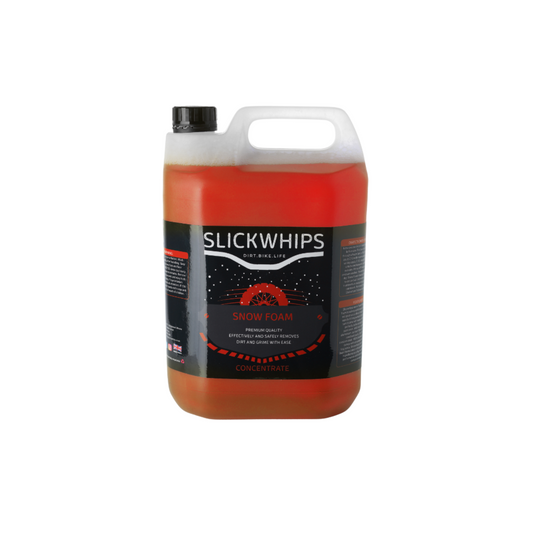SLICKWHIPS SNOW FOAM BIKE CLEANER 5L - CHERRY SCENTED PREMIUM FOAM SOLUTION