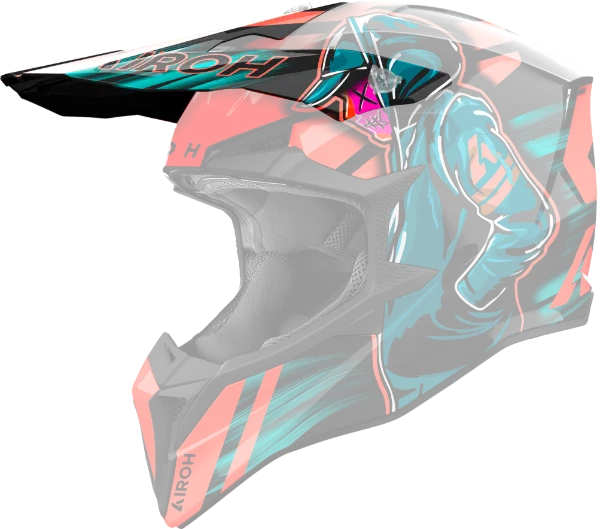Airoh Wraaap Helmet peaks - (all colours/designs)