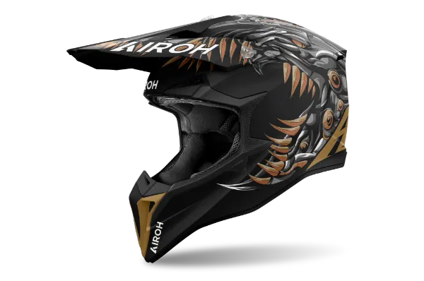 Wraaap Cyborg Matt MX Helmet