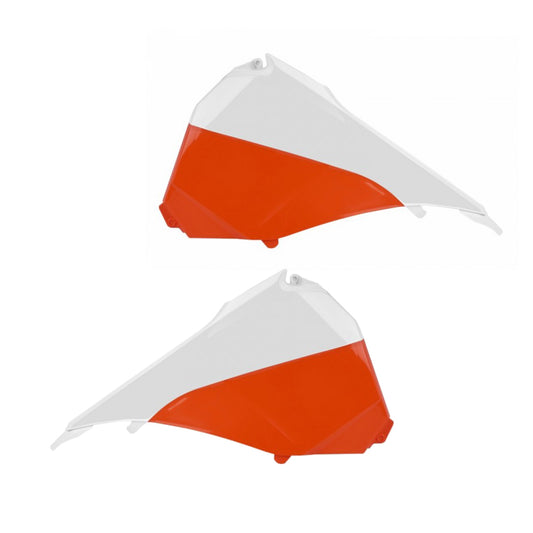 POLISPORT AIR FILTER BOX COVER KTM EXC/EXC-F 125-500 14-16 ORANGE/WHITE OEM 15