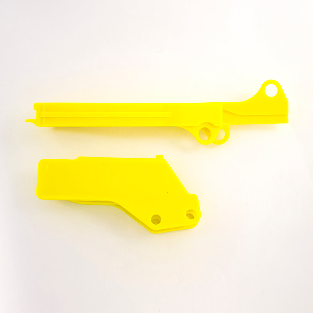 POLISPORT CHAIN GUIDE/SLIDER KIT SUZUKI RM-Z250 10-11, RM-Z450 07-17 YELLOW
