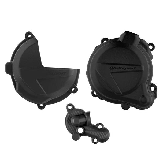 POLISPORT CLUTCH & IGNITION COVER PROTECTOR BETA 250RR-300RR 18-23 BLACK