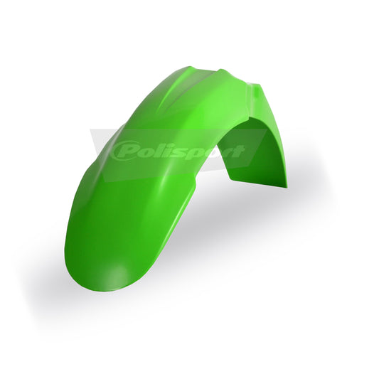 POLISPORT FRONT FENDER KAWASAKI KX125-250 03-08, KX250F/450F 04-08, RM-Z250 04-06  GREEN 05