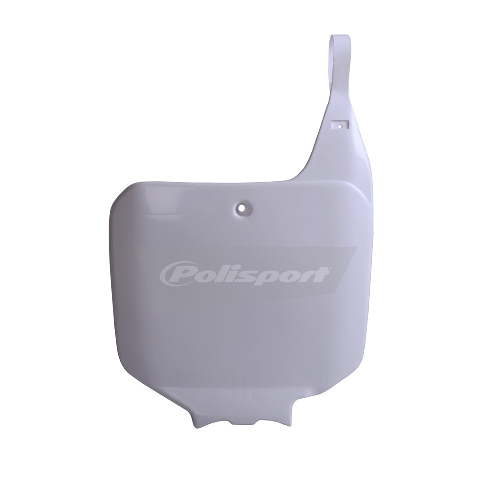 POLISPORT FRONT NUMBER PLATE HONDA CR125-250 95-99, CR500 95-01 WHITE