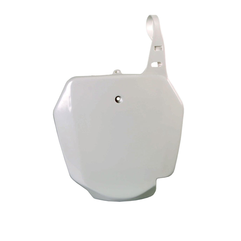 POLISPORT FRONT NUMBER PLATE SUZUKI RM85 02-23 WHITE (OEM 18-23)