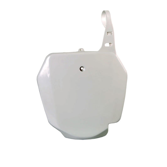 POLISPORT FRONT NUMBER PLATE SUZUKI RM85 02-23 WHITE (OEM 18-23)