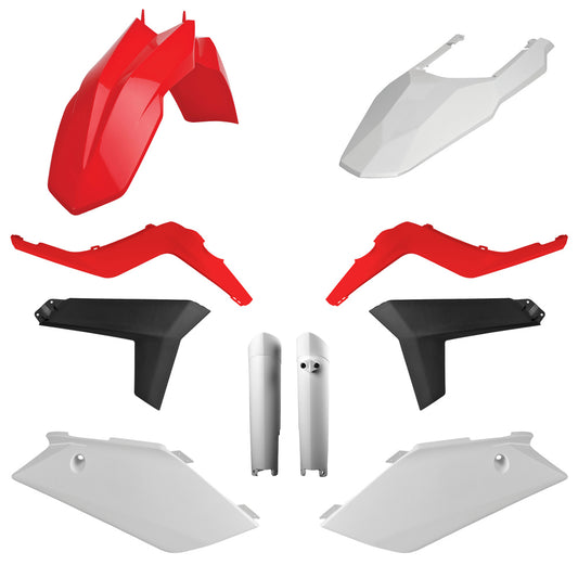 POLISPORT BOX KIT GAS GAS EC/ECE/ECF 2012-13 RED/WHITE (OEM12)