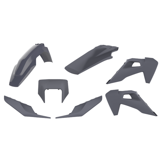 POLISPORT BOX KIT HUSQVARNA TE150-300, FE250-501 20-23 NARDO GREY (NO REAR FENDER LUGS)