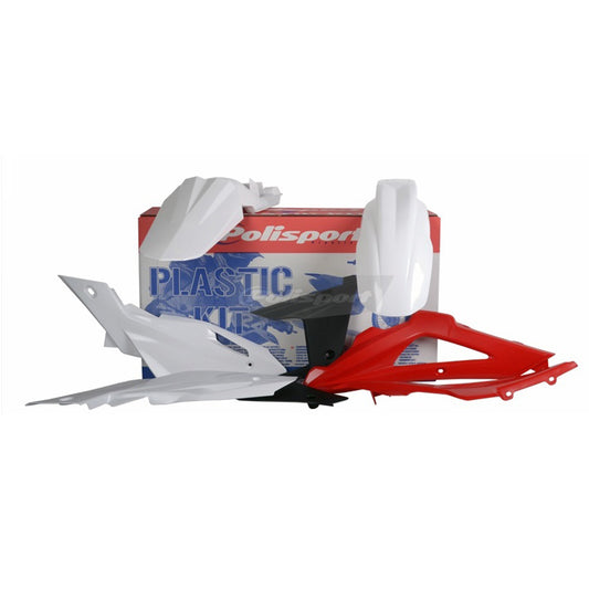 POLISPORT BOX KIT HUSQVARNA TC/TE250-510 09-10 WHITE/RED