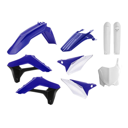 POLISPORT BOX KIT SHERCO SC/SCF 19-23 FULL ENDURO (INC FRONT PLATE & FORKGUARDS) BU/BK/WH OEM 19-23