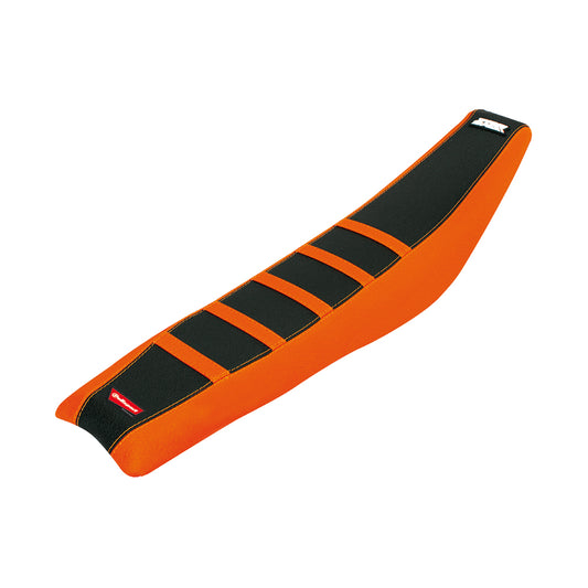 POLISPORT SEAT COVER ZEBRA KTM SX/SX-F 19-22, EXC/EXC-F 20-23 ORANGE/BLACK