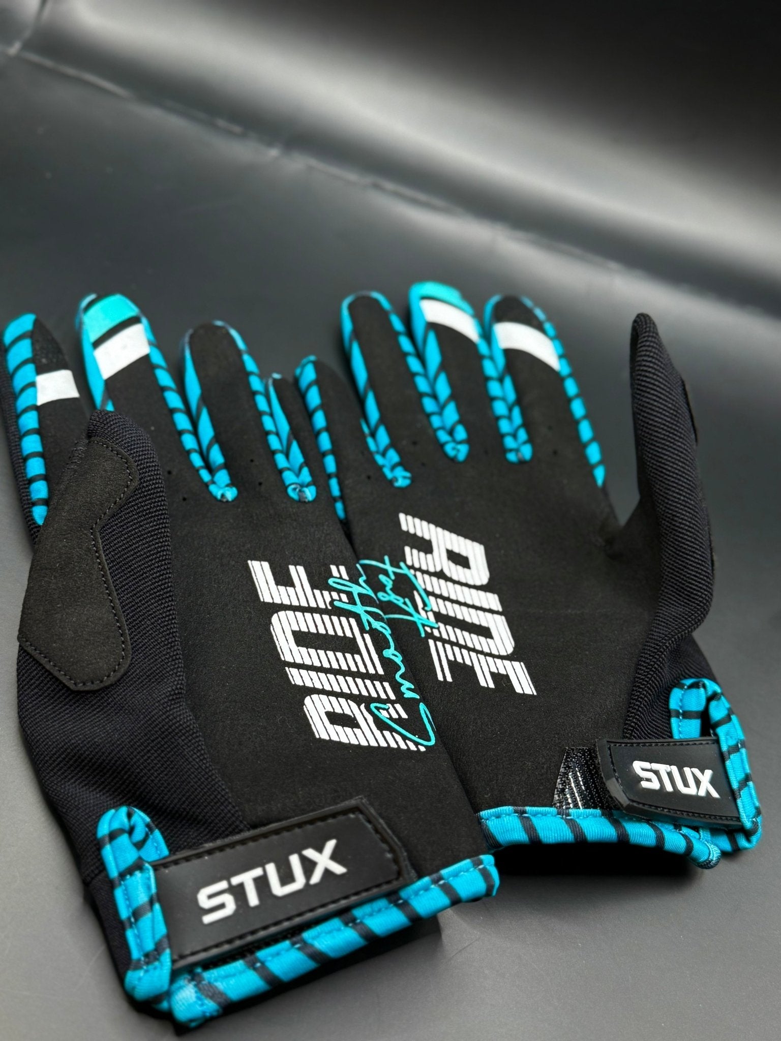 ACE RACING RIDE SMOOTH, RIDE FAST MOTO GLOVE - BLACK/BLUE - ACE Race Shop