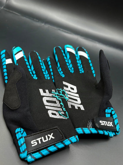ACE RACING RIDE SMOOTH, RIDE FAST MOTO GLOVE - BLACK/BLUE - ACE Race Shop