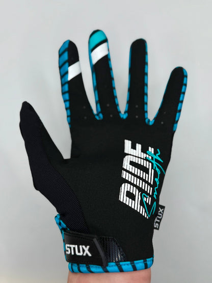 ACE RACING RIDE SMOOTH, RIDE FAST MOTO GLOVE - BLACK/BLUE - ACE Race Shop