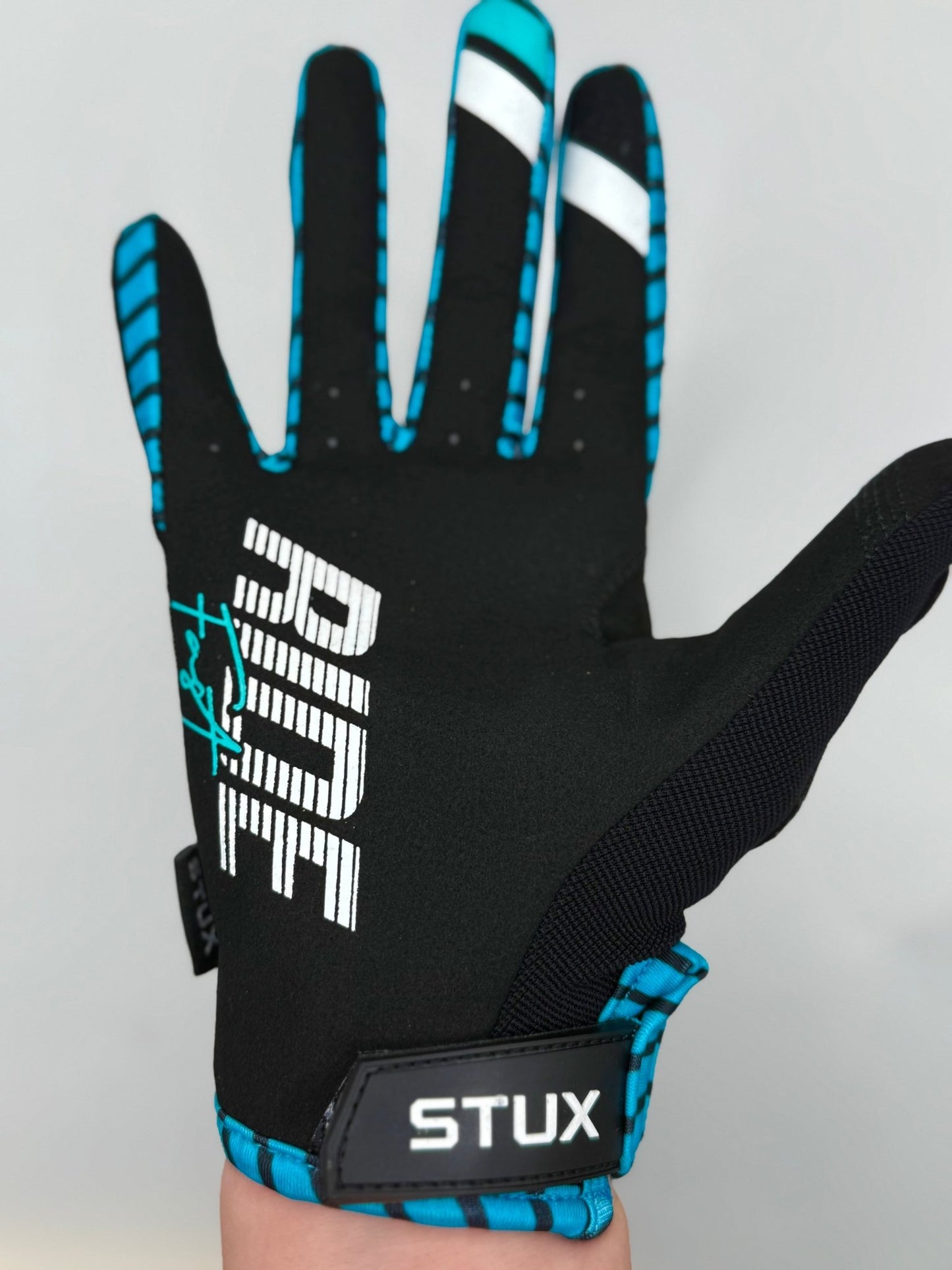 ACE RACING RIDE SMOOTH, RIDE FAST MOTO GLOVE - BLACK/BLUE - ACE Race Shop