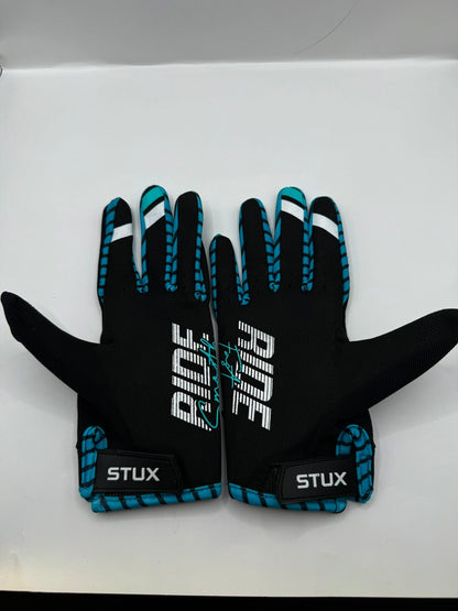 ACE RACING RIDE SMOOTH, RIDE FAST MOTO GLOVE - BLACK/BLUE - ACE Race Shop