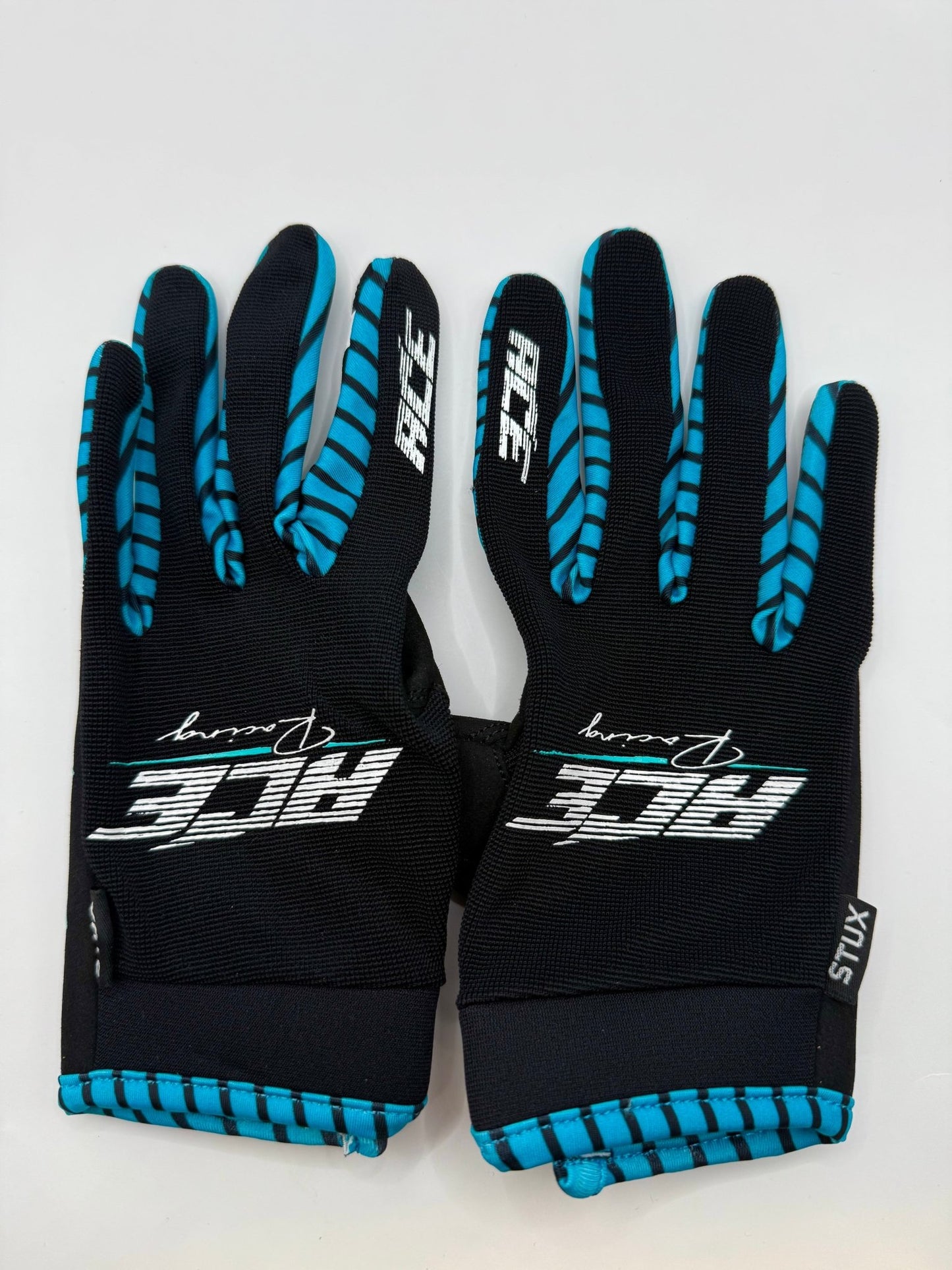 ACE RACING RIDE SMOOTH, RIDE FAST MOTO GLOVE - BLACK/BLUE - ACE Race Shop