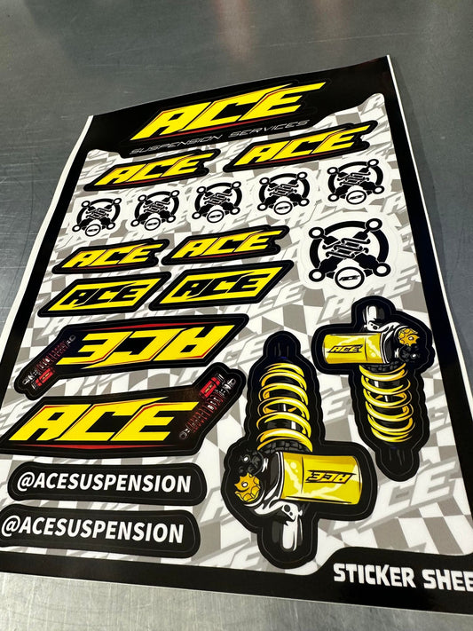 ACE STICKER SHEET (A4) - ACE Race Shop